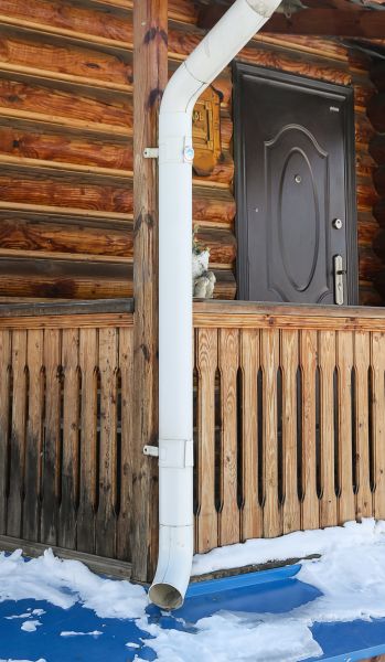 Porch Downspout Installation in Sanford